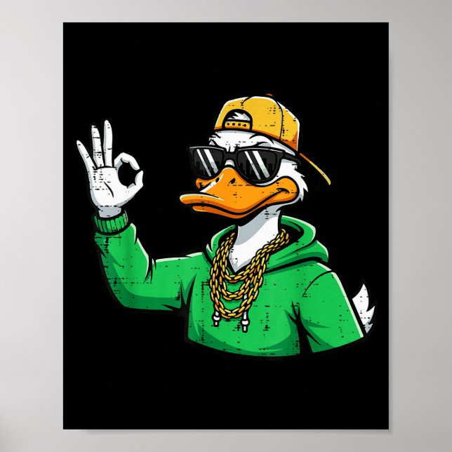 Duck Sungles Men Kids Boys Girls Youth Teen Women  Poster (Front)