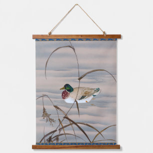 Duck Swimming in the Lake Hanging Tapestry