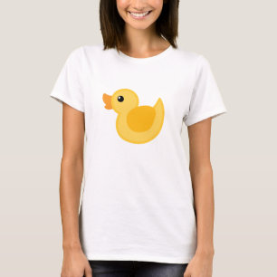 Duck T-shirt in yellow and white - Rubber Ducky
