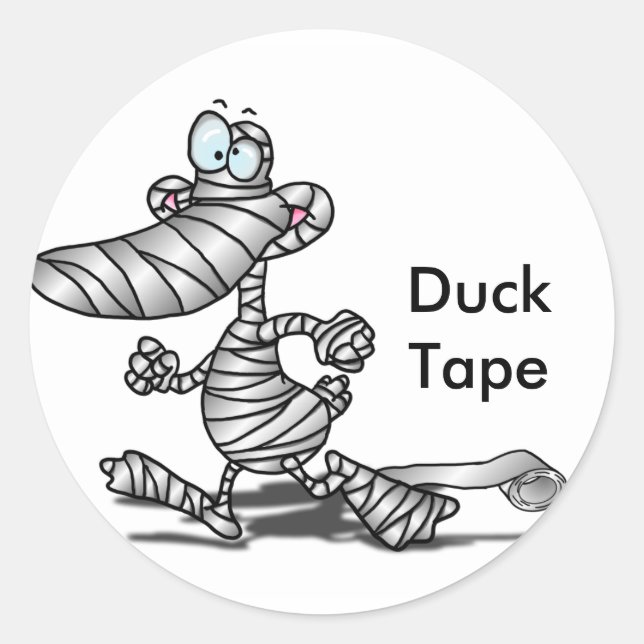 Duck Tape Classic Round Sticker (Front)