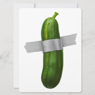 Duck-taped Cucumber Holiday Card