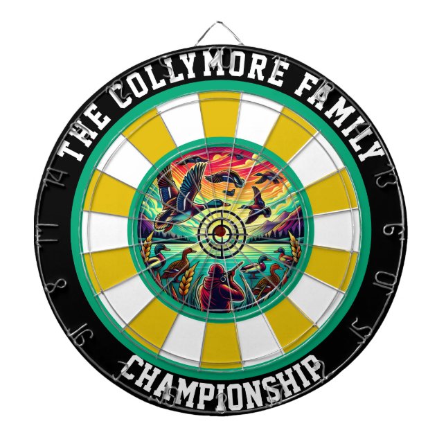 Duck Target Rustic Wall Decor Dartboard (Front)