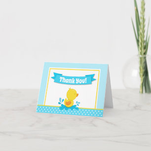 Duck Thank You Card Folded Note Card