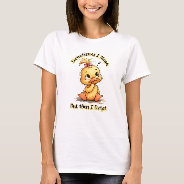 Duck Thinking Problem T-Shirt (Front)