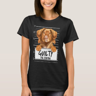Duck Tolling Retrievers Mugshot Guilty Dog T-Shirt