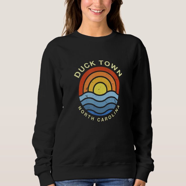 Duck Town North Carolina Nc Summer Us Cities Tropi Sweatshirt (Front)