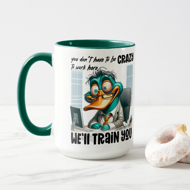 Duck Trainer Humour  Mug (With Donut)