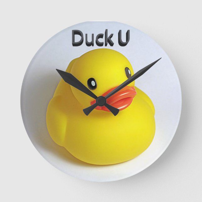 Duck U Round Clock (Front)