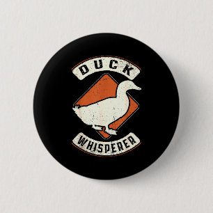 Duck Whisperer Vintage Clic Retro Animal Love  6 Cm Round Badge