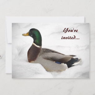 Duck Winter Solstice Party Invitation