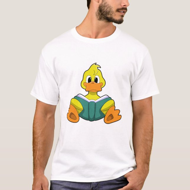 Duck with Book T-Shirt (Front)