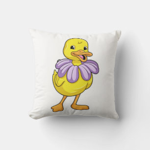 Duck with Daisy Cushion