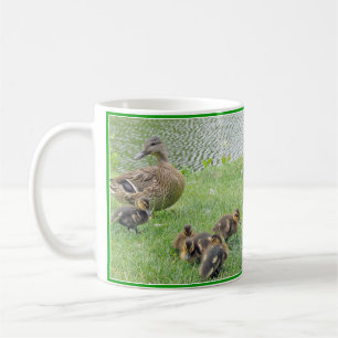 duck with ducklings coffee mug