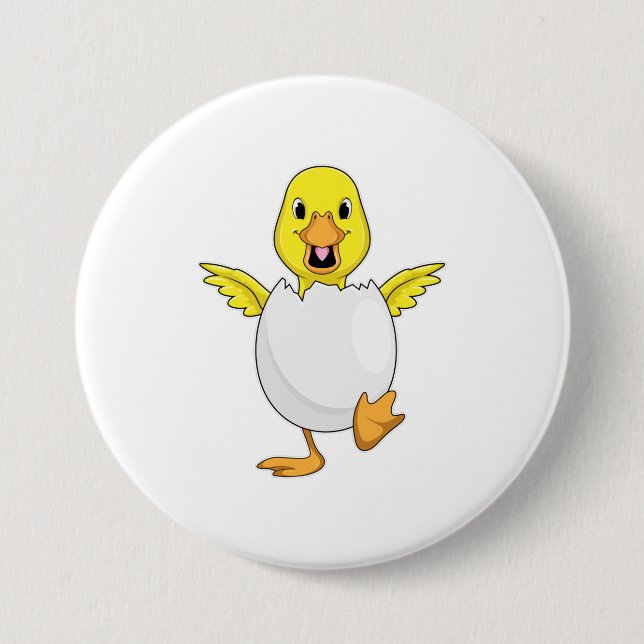 Duck with Egg 7.5 Cm Round Badge (Front)
