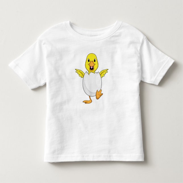 Duck with Egg Toddler T-Shirt (Front)