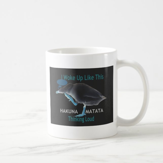 Duck with I Woke Up Like This & Hakuna Matata Text Coffee Mug (Right)