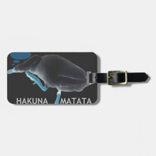 Duck with I Woke Up Like This & Hakuna Matata Text Luggage Tag