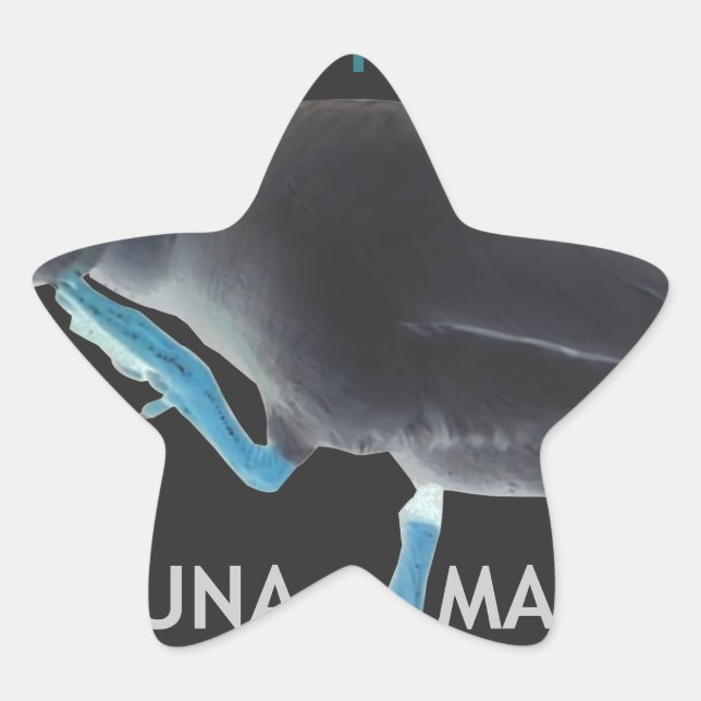 Duck with I Woke Up Like This & Hakuna Matata Text Star Sticker (Front)