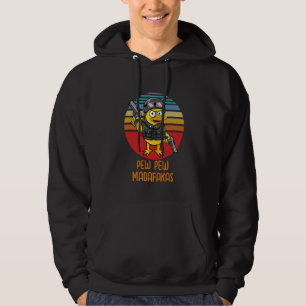 Duck with Pistols Crazy Vintage, Pew Pew Madafakas Hoodie