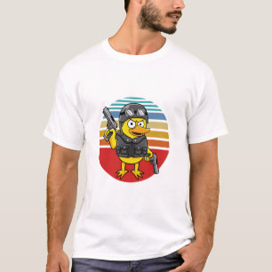 Duck with Pistols Crazy Vintage, Pew Pew Madafakas T-Shirt