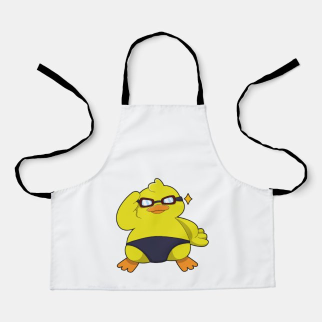 Duck with Sunglasses Apron (Front)