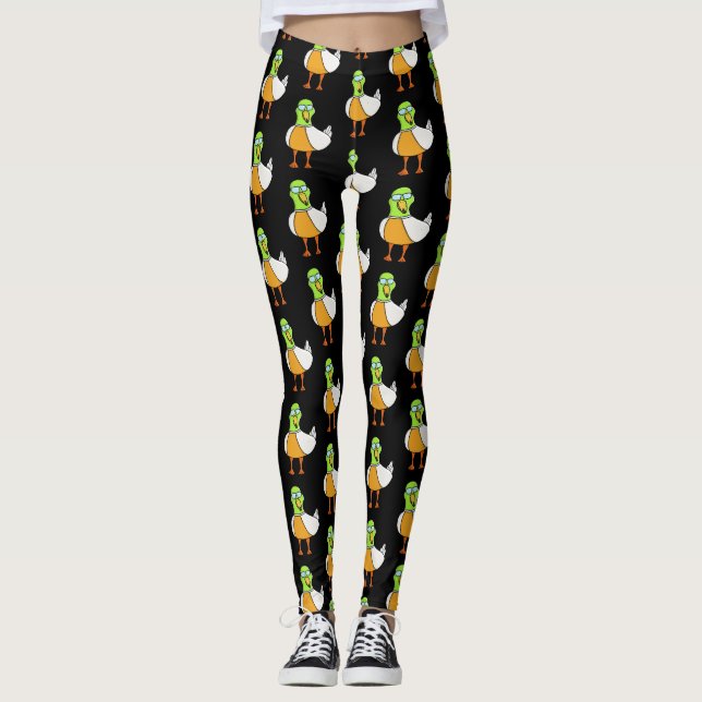 duck with sunglasses leggings (Front)