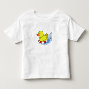 Duck with Swim ring in Water.PNG Toddler T-Shirt