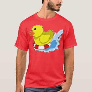 Duck with Swim ring in Water T-Shirt