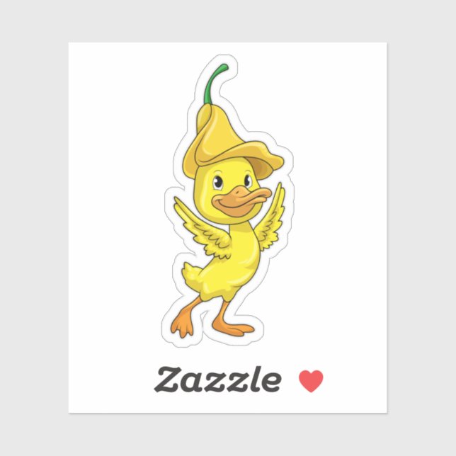 Duck with yellow Bell Cap (Sheet)