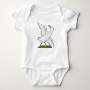 Duck Yoga Meditation Fitness Baby Bodysuit