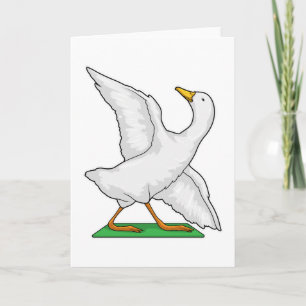 Duck Yoga Meditation Fitness Card