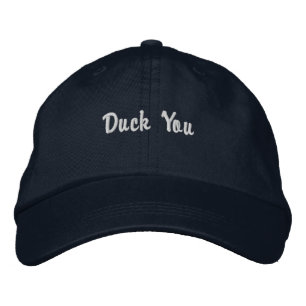 'Duck You' Funny Cruise Lovers Travel Gift Embroidered Hat