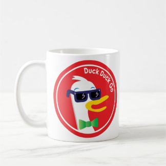 Duckduckgo Sunglasses Icon Logo Coffee Mug