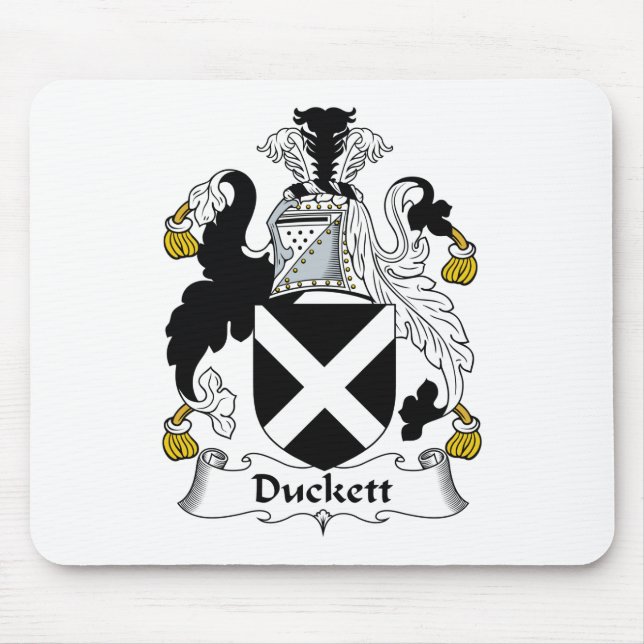 Duckett Family Crest Mouse Pad (Front)