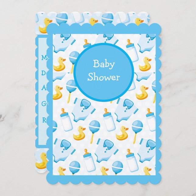 Duckie Baby Shower Invitation (Front/Back)