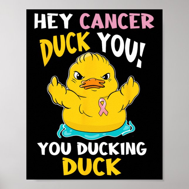 Duckie - Breast Cancer Warrior  Poster (Front)