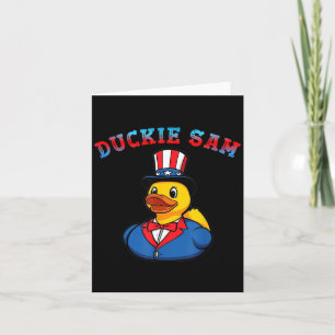 Duckie Sam Patriotic Cruise Duck Uncle Sam Cruise Card