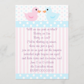 Duckies of Pink and Blue Invitation