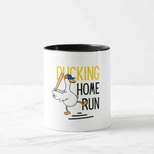 Ducking Funny Baseball Duck Mug