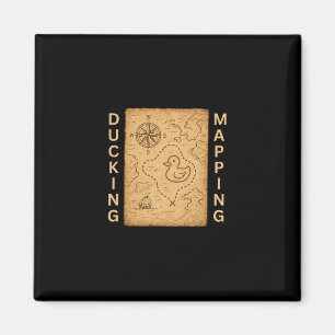 Ducking Mapping Cruise Ducks Comp Nautical Chart F Magnet