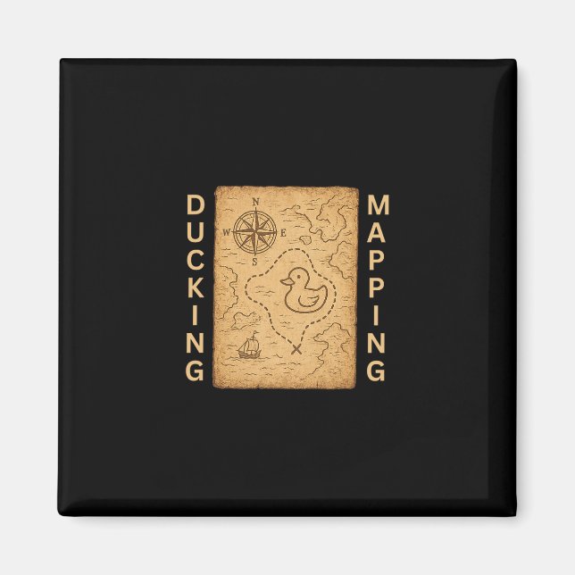 Ducking Mapping Cruise Ducks Comp Nautical Chart F Magnet (Front)