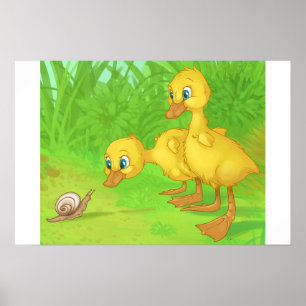 Duckings and the Snail Poster