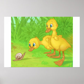 Duckings and the Snail Poster