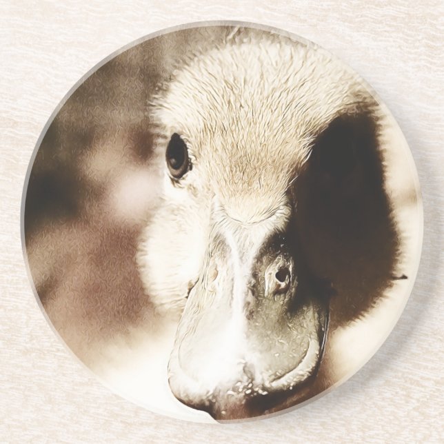 Duckling Digital Art Coaster (Front)