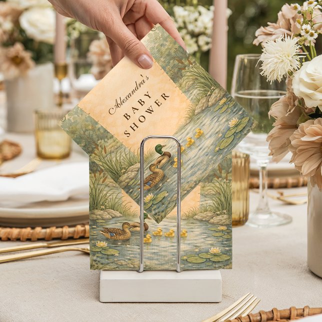 Duckling Pond Baby Shower Napkin (Creator Uploaded)