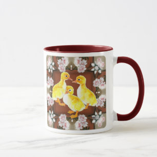 Ducklings and Roses Mug