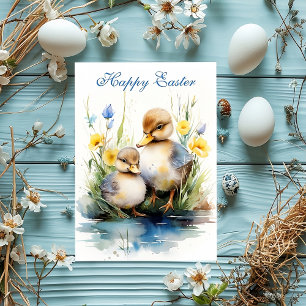Ducklings Delight: Easter Edition Holiday Card