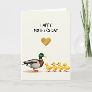 Ducklings Mothers Day Image Card