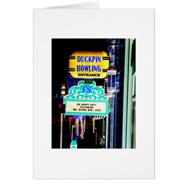 Duckpin Bowling, Fountain Square, Indianapolis, IN (Front)