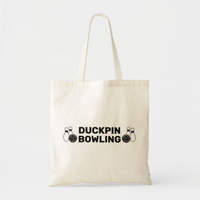 Duckpin Bowling Tote Bags (Front)